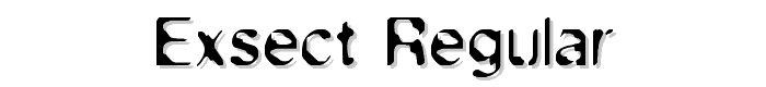 Exsect Regular font